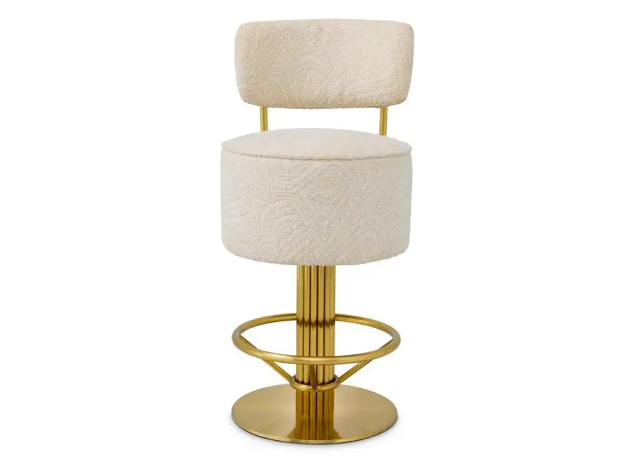 Chaise de comptoir 'Carleton' with back - Camari cream