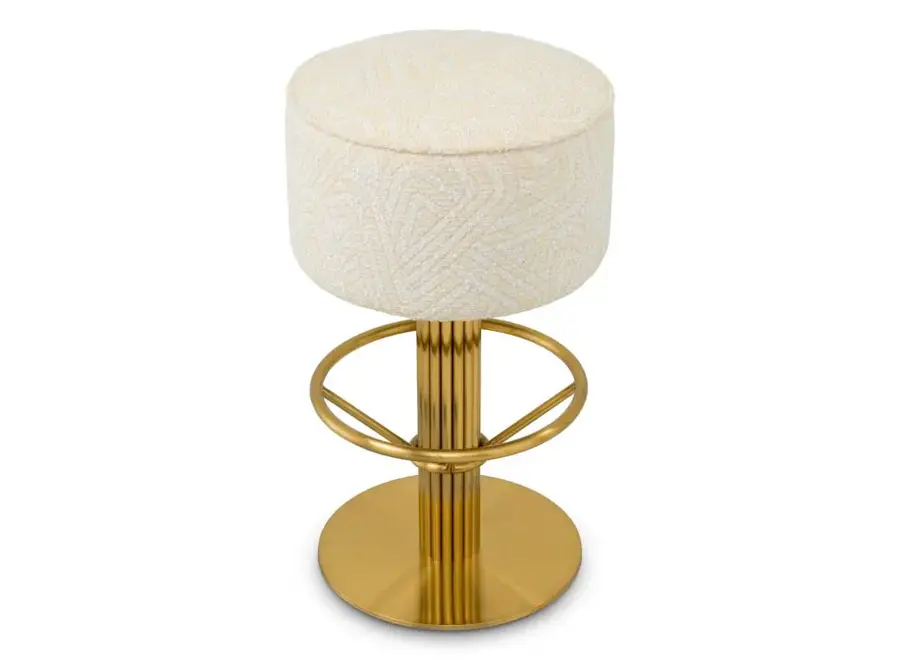 Chaise de bar 'Carleton' - Camari cream
