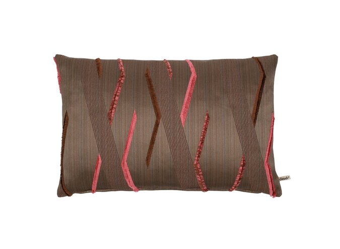 Kissen Zayda Chocolate/Pink