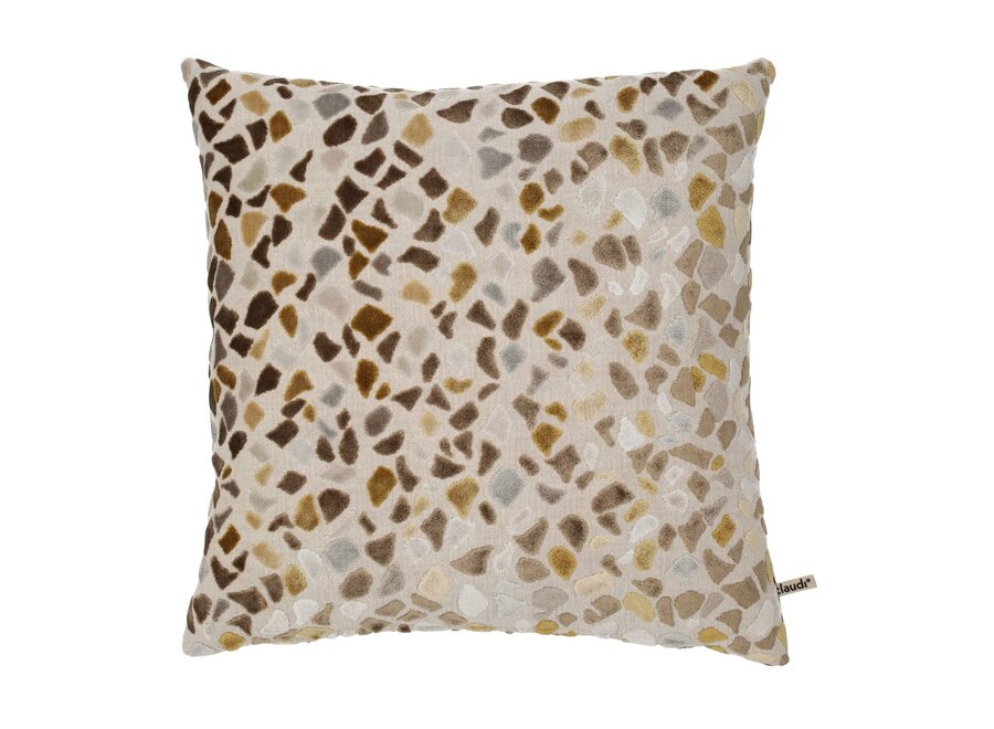 Cushion Terazo Natural/Gold