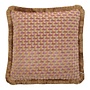 Coussin décoratif Skaylo Ash Rose + Fringe Dark Gold