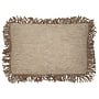 Coussin décoratif Silense Natural + Bullion Fringe Cappuccino