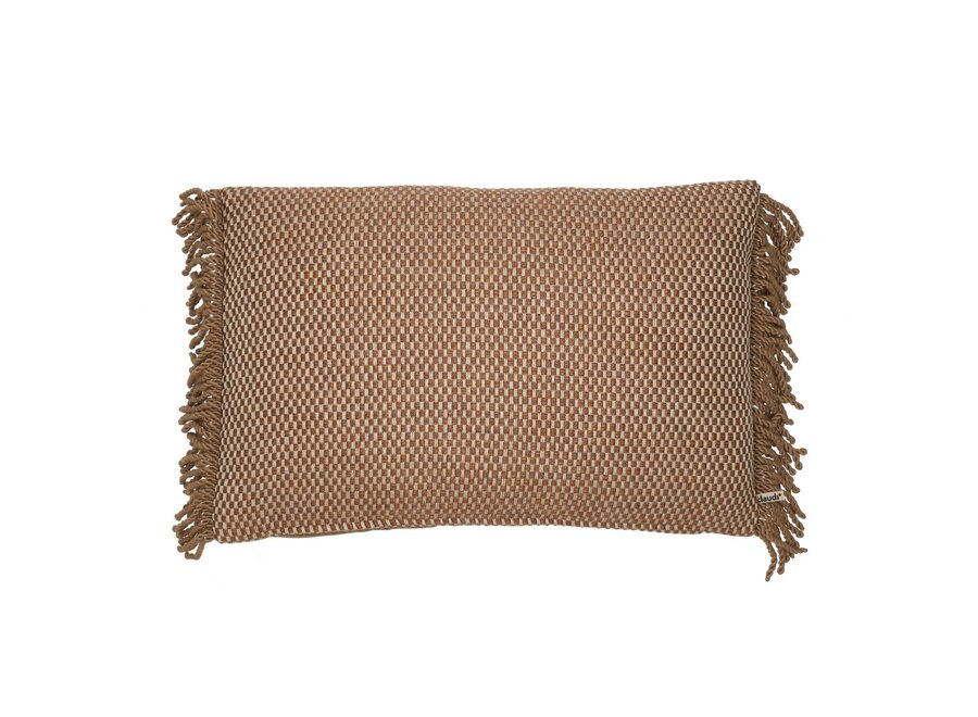 Coussin décoratif Silense Copper + Bullion Fringe Dark Gold