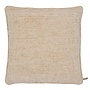 Dekoratives Kissen Shaggy Natural + Piping
