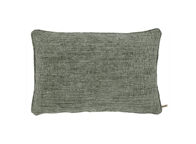 Cushion Shaggy Celadon + Piping