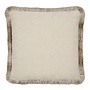 Coussin décoratif Scrolla Exclusive Natural + Fringe Gold