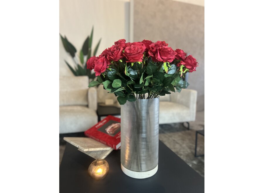 Kunstboeket 'Roses' - Rood