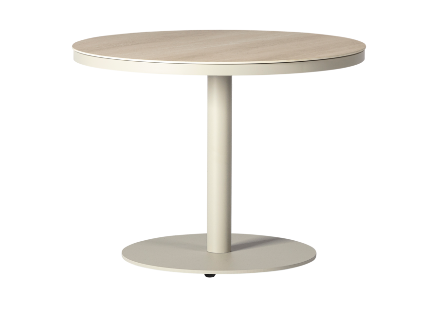 Lage eettafel 'Salerno' - Ø160 - Linen