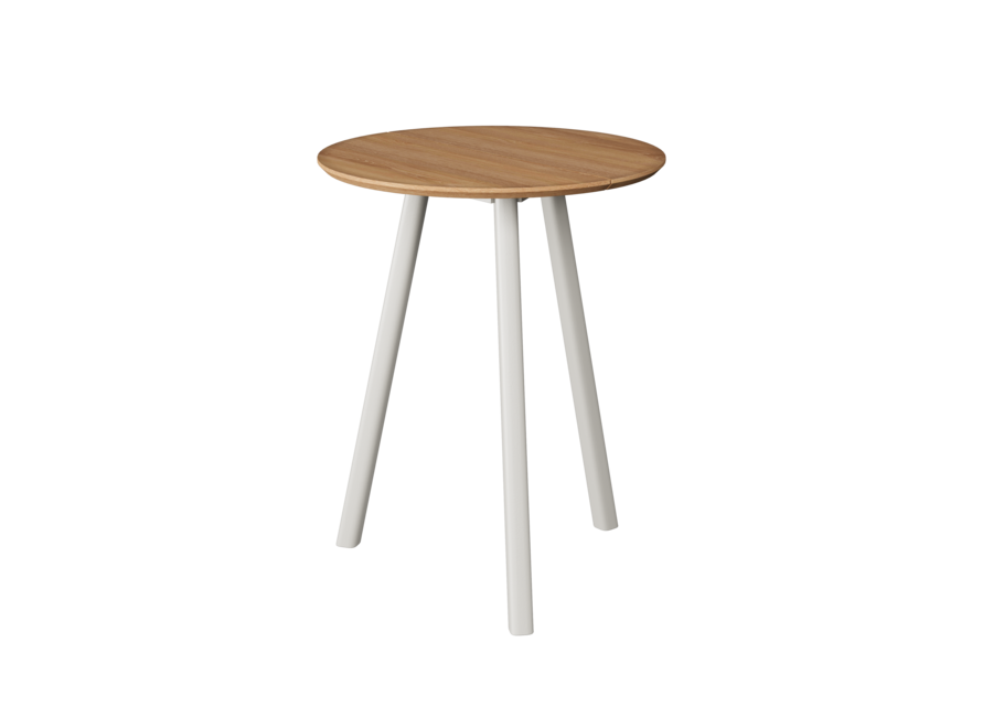 Hoher Esstisch 'Olbia' - Ø80 - Linen