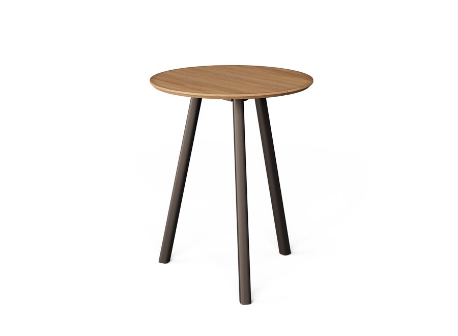 Hoher Esstisch 'Olbia' - Ø80 - Bronze