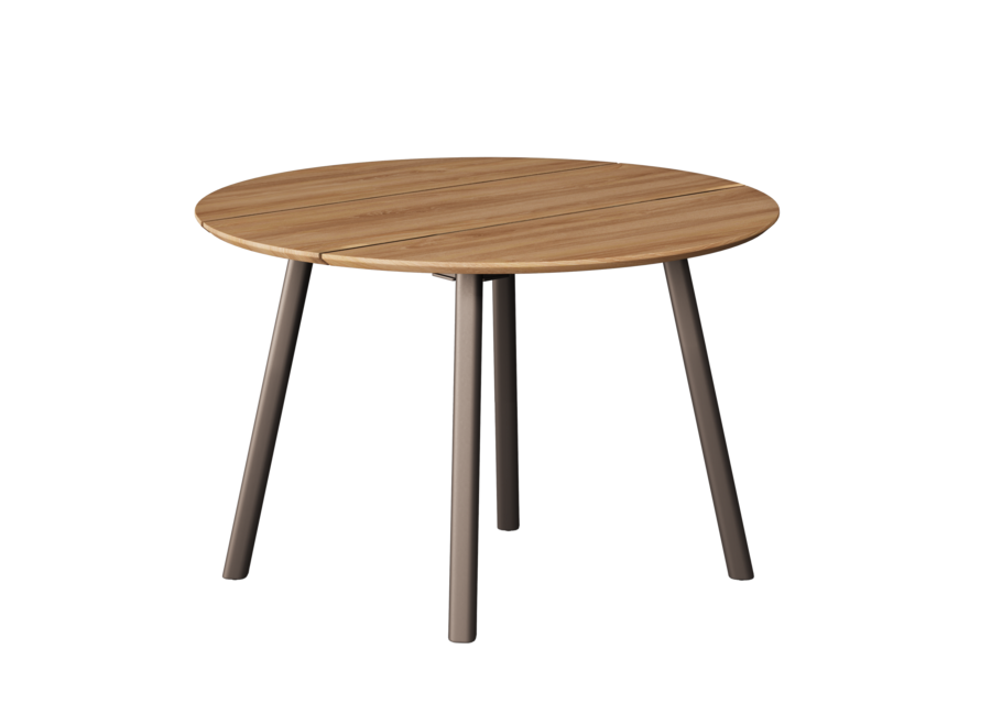 Table  à manger 'Olbia' - Ø120 - Bronze