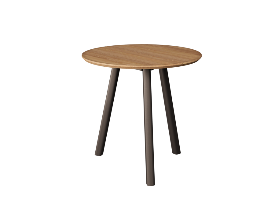 Dining table 'Olbia' - Ø80 - Bronze