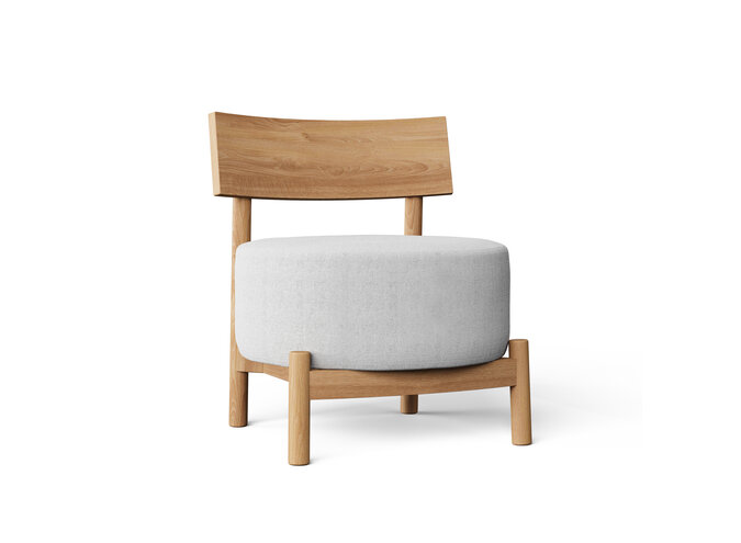 Low dining stoel 'Murano' - Teak - Sand