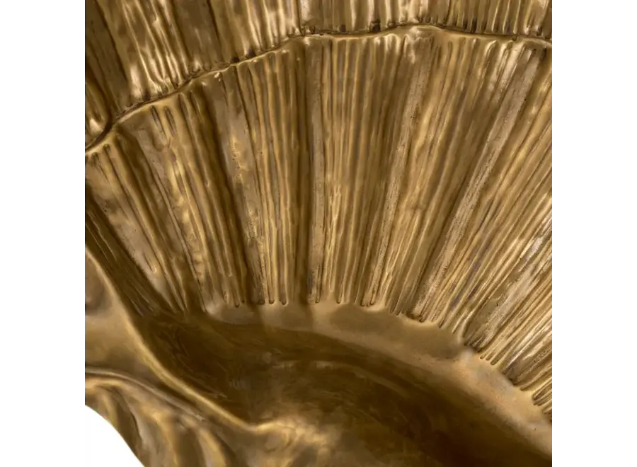 Schale 'Seashell' - Vintage brass finish