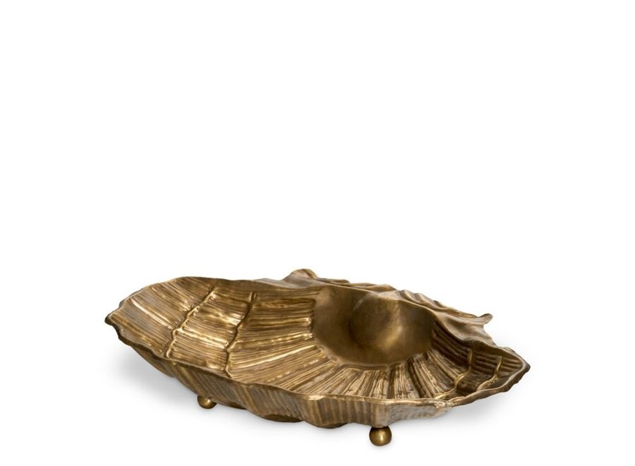 Schale 'Seashell' - Vintage brass finish