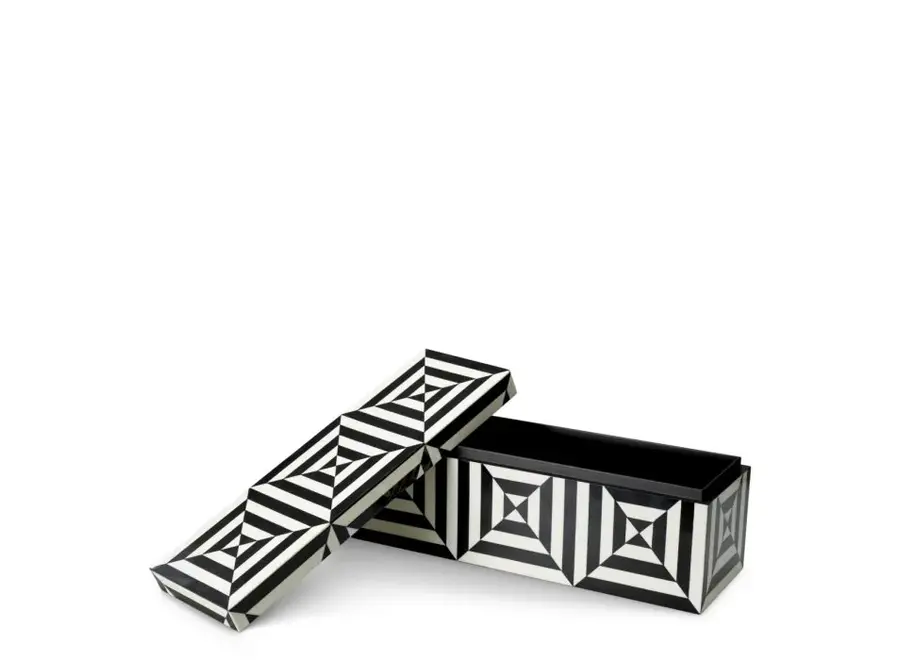 Luxus-Sammeldose 'Hawtrone'  - Black & white