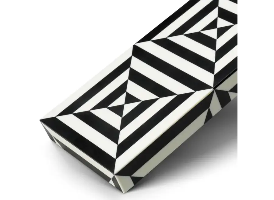 Luxus-Sammeldose 'Hawtrone'  - Black & white