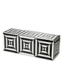 Luxe bewaardoos 'Hawtrone'  - Black & white