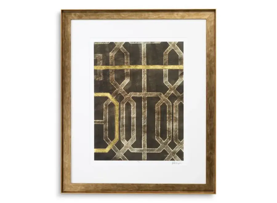 Print Trellis Pattern by Ethan Harper - Set of 2 - II