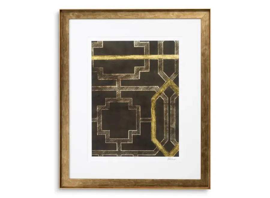 Print Trellis Pattern by Ethan Harper - Set of 2 - II