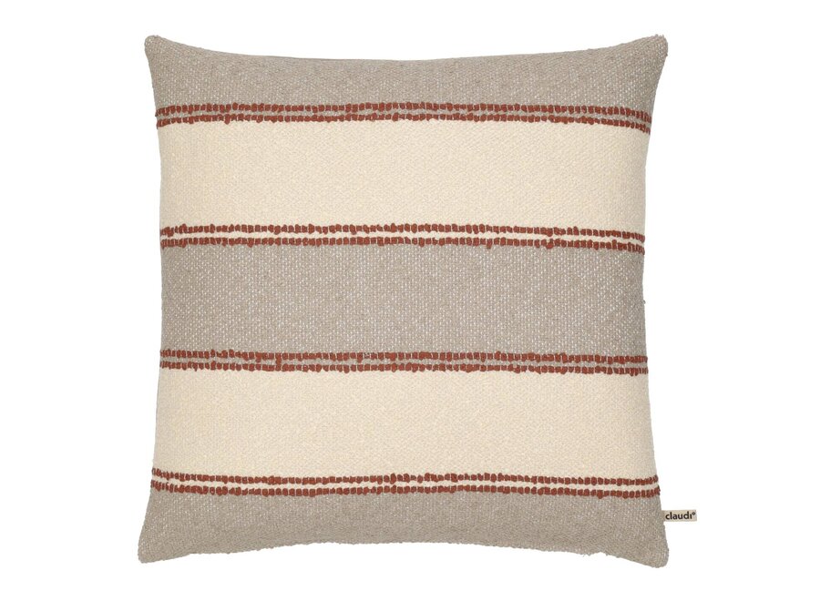 Coussin d'extérieur Apachy Natural/Brique