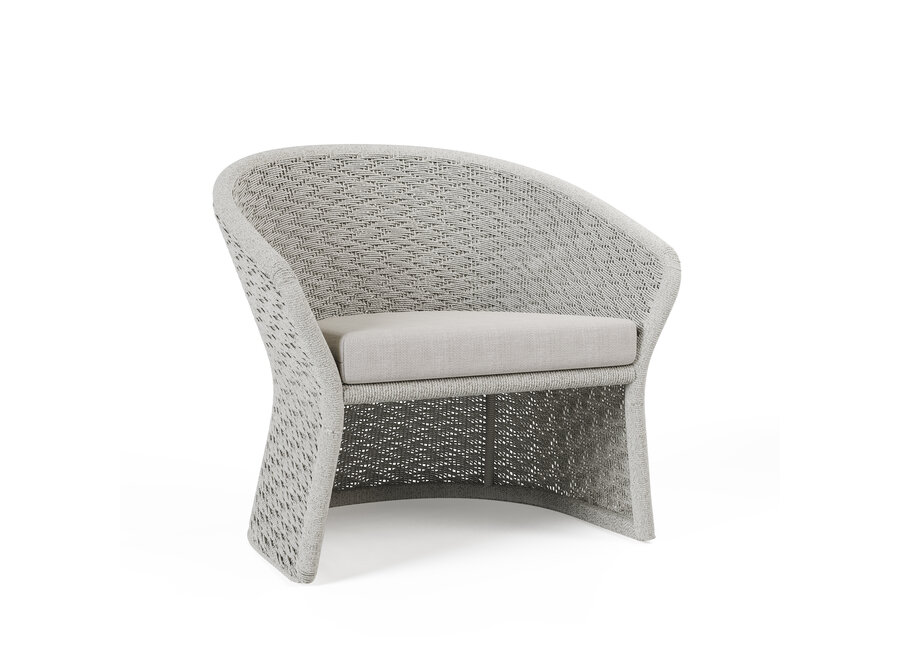 Loungesessel 'Veneto' - Chalk/White-grey