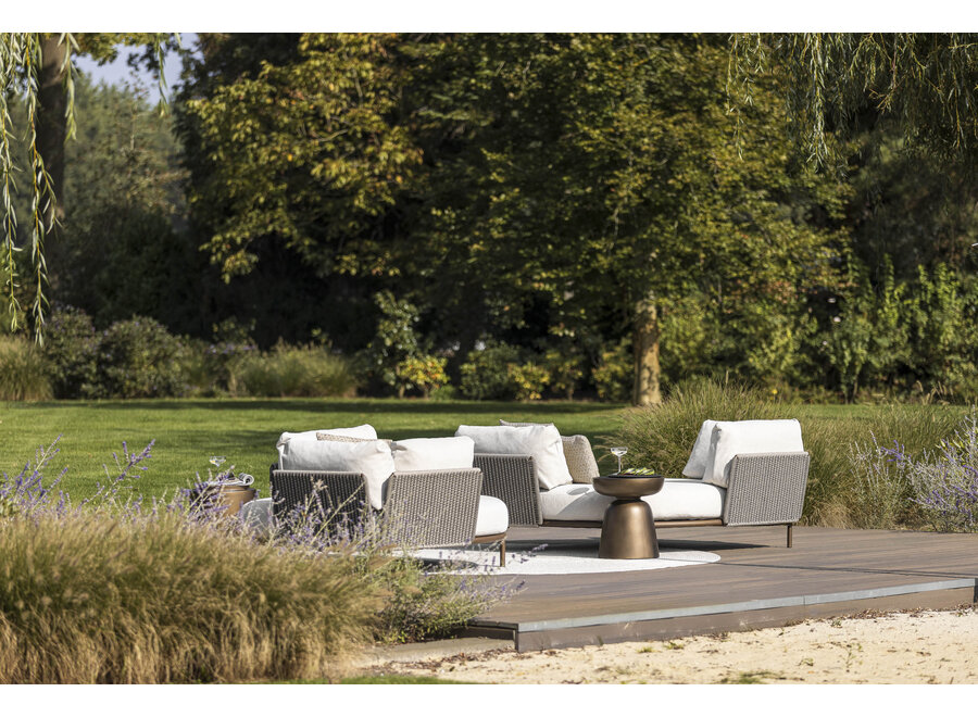 Canapé confortable 'Loreto' - Bronze/Charcoal