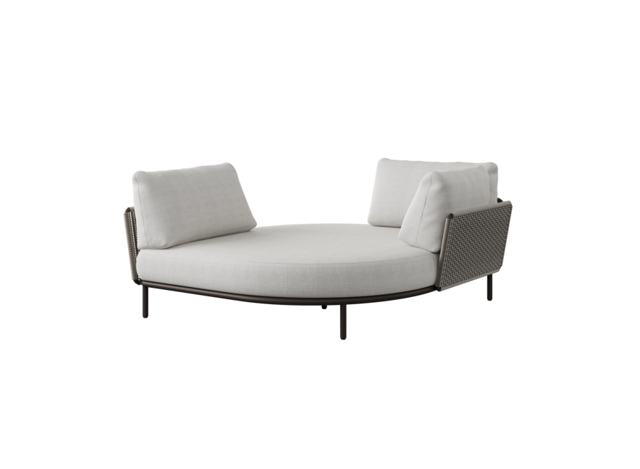 Cozy sofa 'Loreto' - Bronze/Charcoal