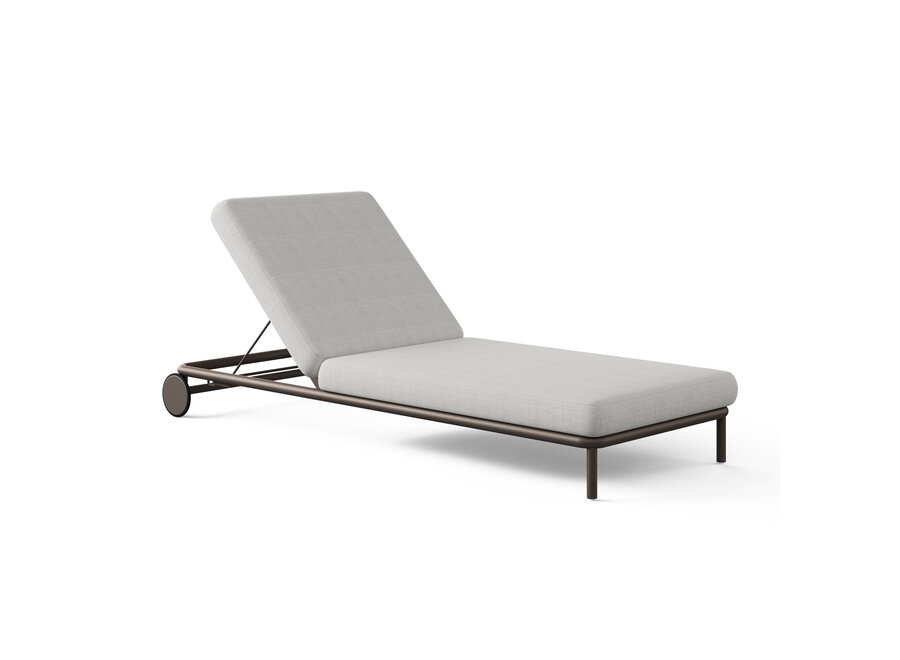 Mobile lounger 'Loreto' - Bronze/Charcoal