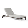 Chaise longue mobile 'Loreto' - Bronze/Charcoal