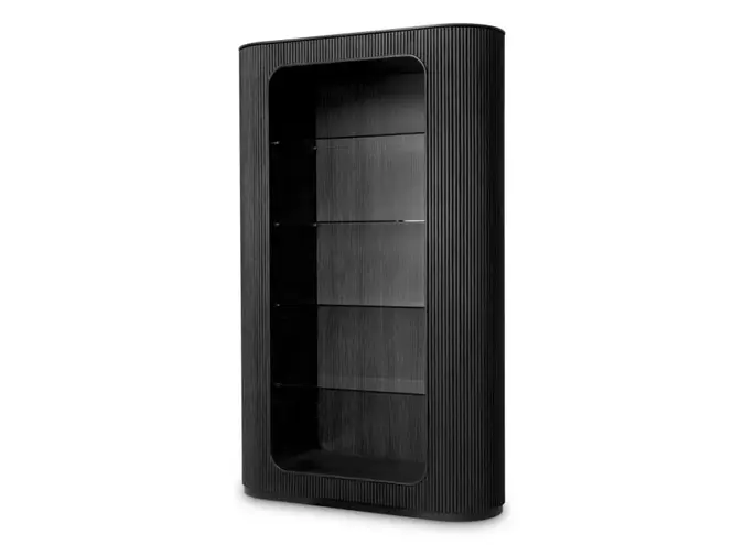 Armoire Bogota - Charcoal grey oak veneer