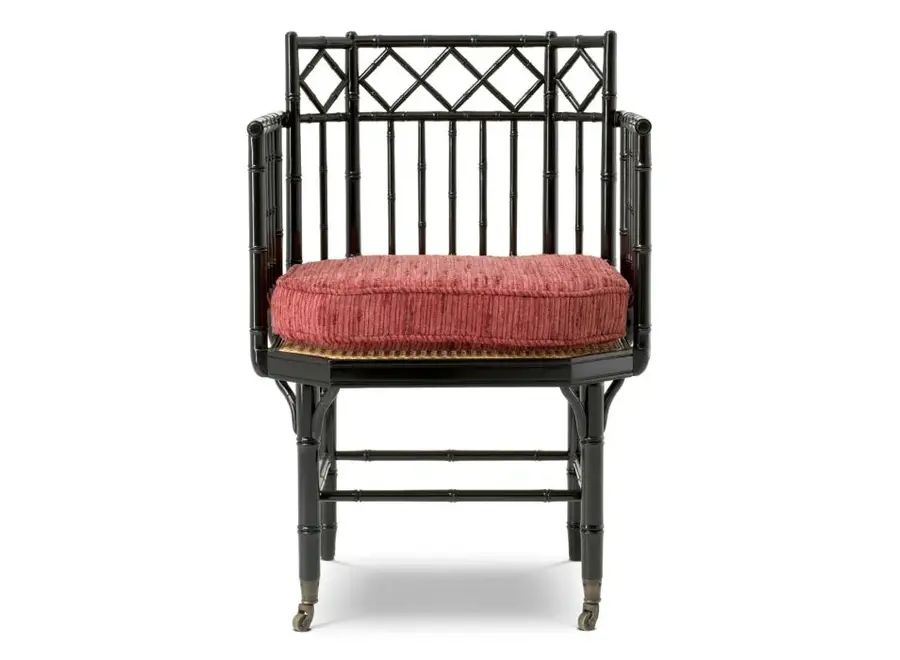 Chair 'Xavier' - Piano black finish