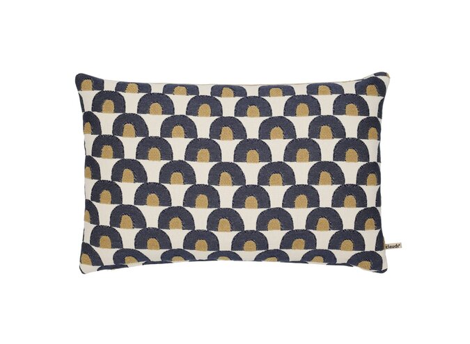 Outdoor-Kissen Soleis Royal Blue/Camel