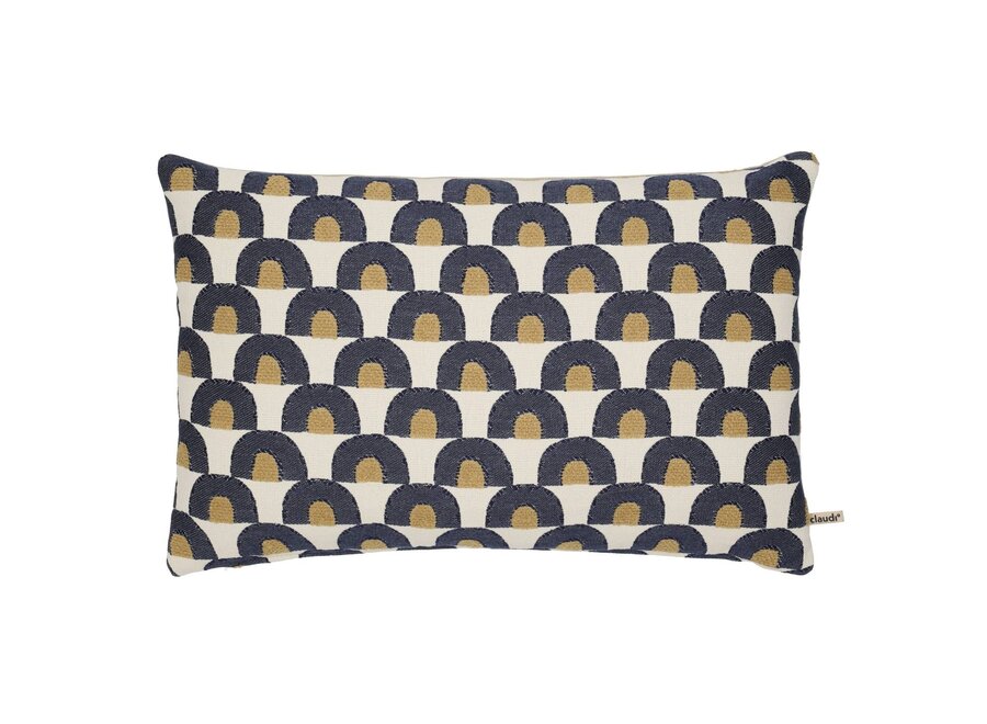 Coussin d'extérieur Soleis Royal Blue/Camel