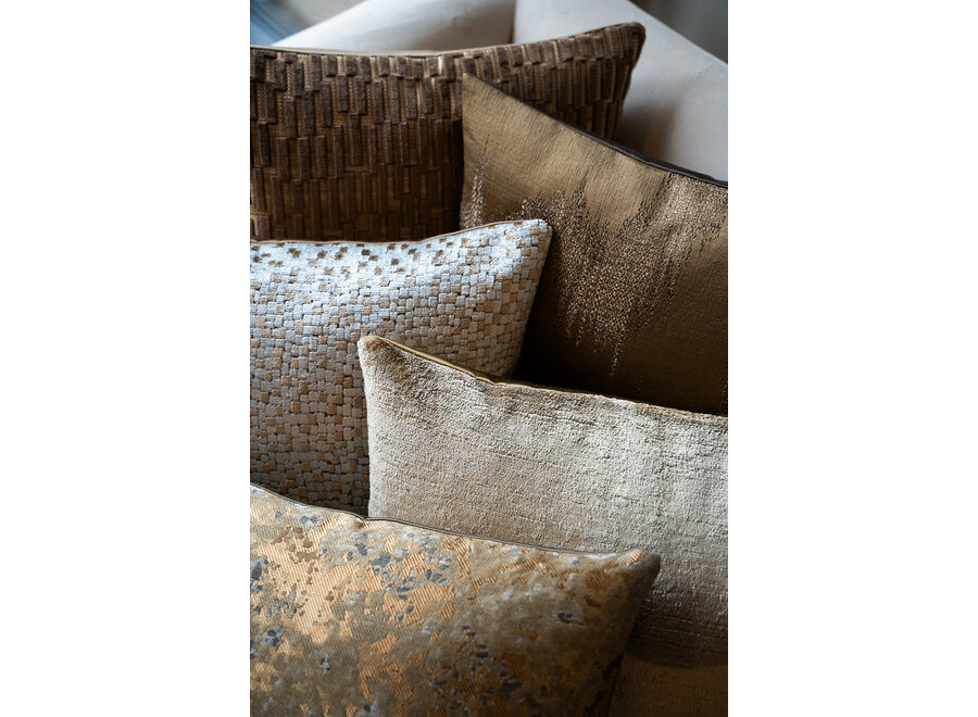 Coussin décoratif Alani Olive/Gold