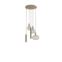 Lampe suspendue 'Como' - Quartz - 5 lichts lichtpakket