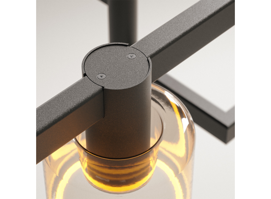 Hängelampe 'Palau' - Black - 8 lichts lichtpakket