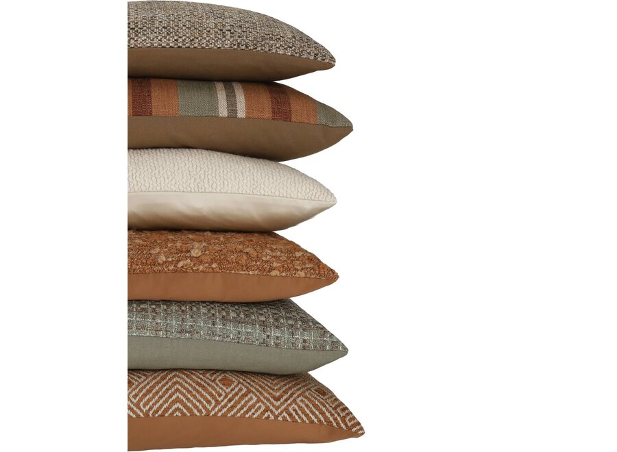 Coussin décoratif Viviano Rust/Dark Mint