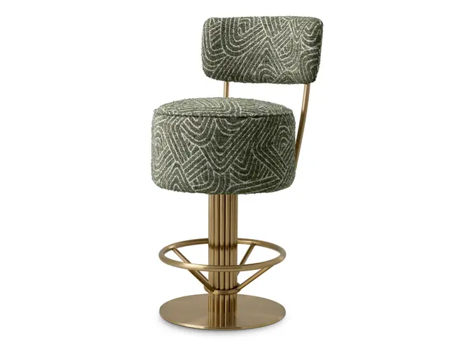 Thekenstuhl Carleton with back - Camari green