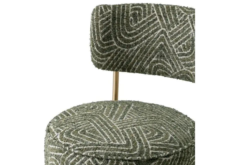 Counterstoel 'Carleton' with back - Camari green
