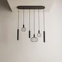 Hanglamp 'Como' - Black - 6 lichts lichtpakket