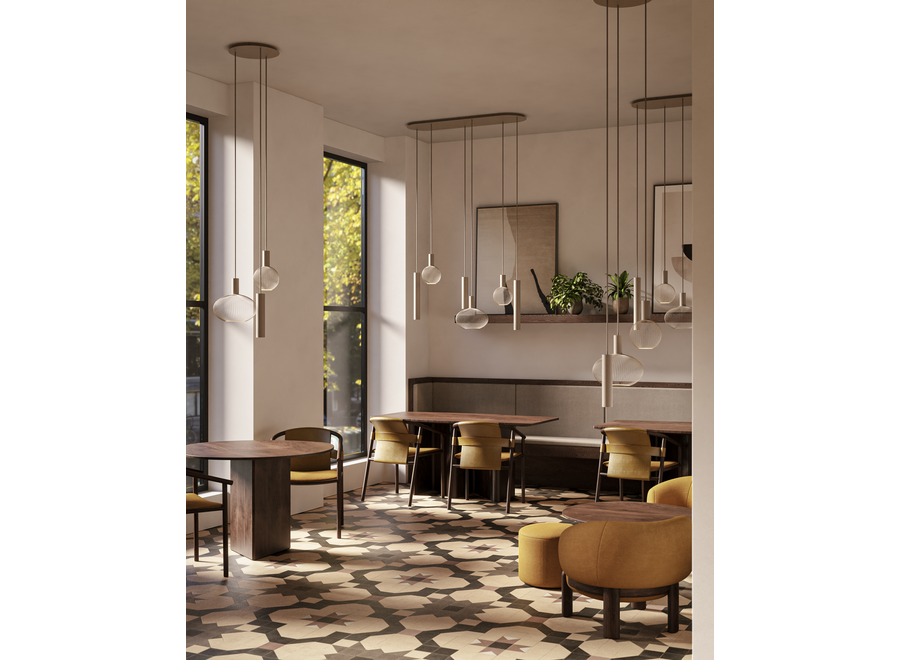 Hängelampe 'Como' - Quartz - 6 lichts lichtpakket