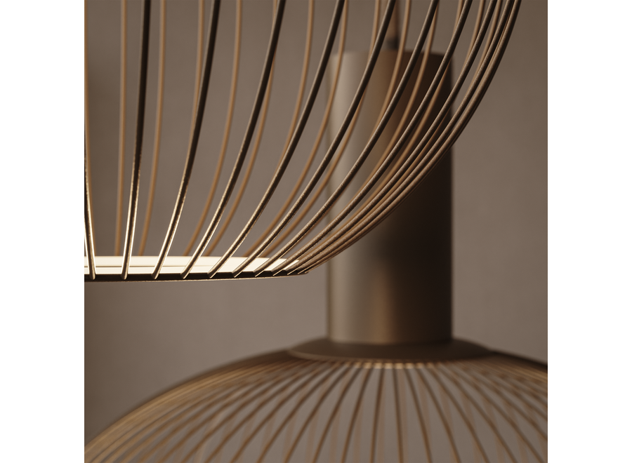 Hanging lamp 'Como' - Quartz - 3 lichts lichtpakket