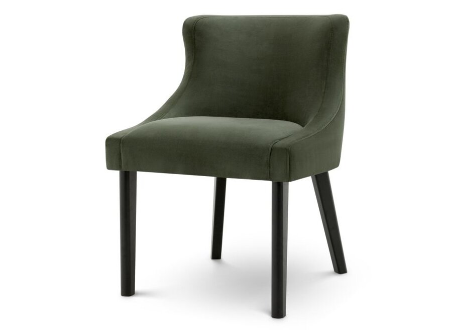 Chaise de salle à manger Chavelle - Torrin green velvet