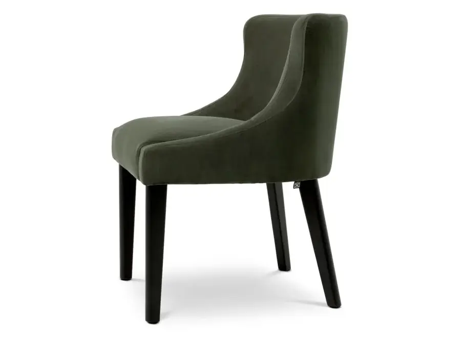 Dining Chair 'Chavelle' - Torrin green velvet