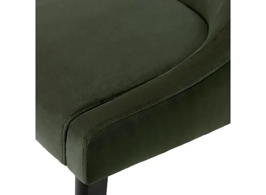 Chaise de salle à manger 'Chavelle' - Torrin green velvet