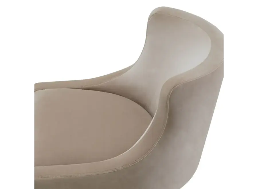 Eetkamerstoel 'Chavelle' - Torrin natural velvet