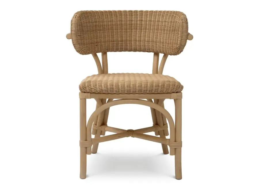 Dining Chair 'Ewan' - Natural rattan