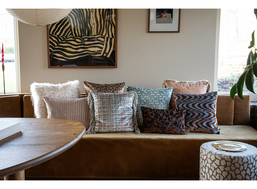 Decorative cushion Trixy Exclusive Indigo/Copper