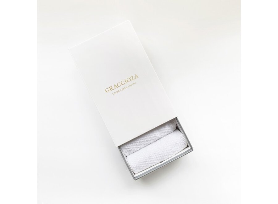 Guest towels 'Bee Waffle' - Set of 5 - White